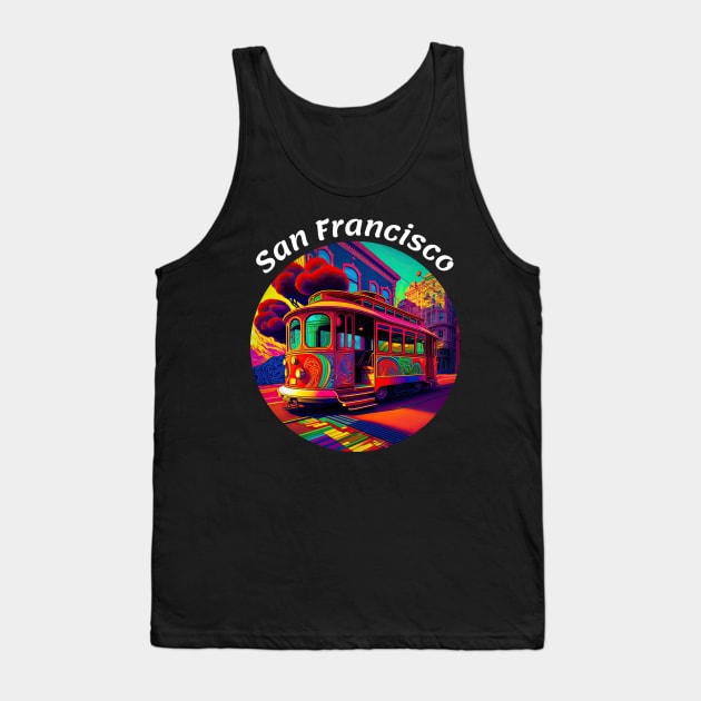 San Francisco Cable Car v3 Tank Top by AI-datamancer